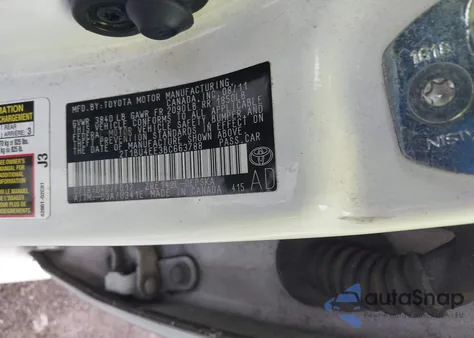 2011 Toyota Corolla S from USA, damaged, VIN 2T1BU4EE3BC663788